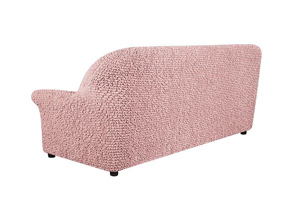 Еврочехол Чехол на 4-х местный диван Микрофибра Пепельно-розовый